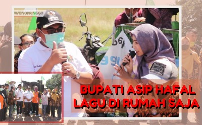 Bupati Asip Hafal Lagu Di Rumah Saja