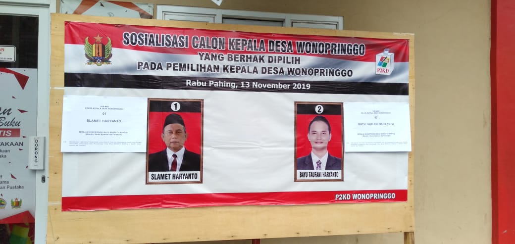 Hasil Pilkades Serentak di Desa Wonopringgo