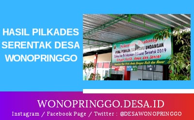 Hasil Pilkades Serentak di Desa Wonopringgo