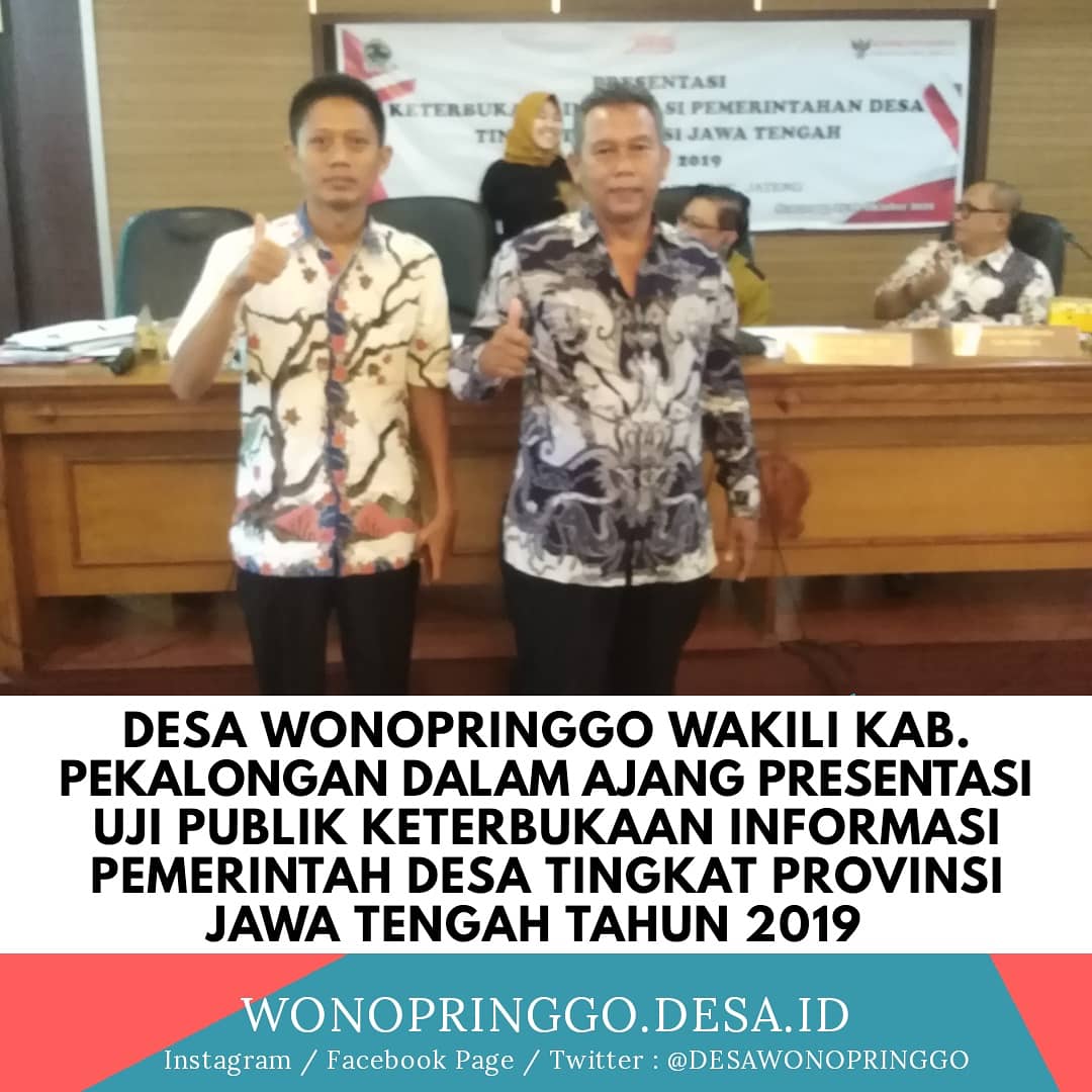 Keterbukaan Informasi Publik ala Desa Wonopringgo