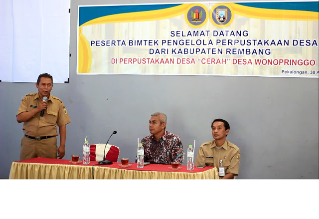 Study Banding Pengelola Perpustakaan Desa Se-Kabupaten Rembang di Perpusdes "Cerah" Desa Wonopringgo