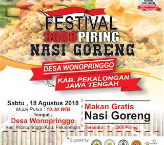 Festival Nasi Goreng Desa Wonopringgo Tahun 2019