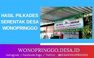 Hasil Pilkades Serentak di Desa Wonopringgo