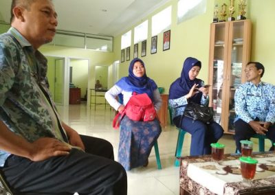 Monitoring Program Kerja di Perpustakaan Cerah Desa Wonopringgo Oleh Perpuseru Pusat