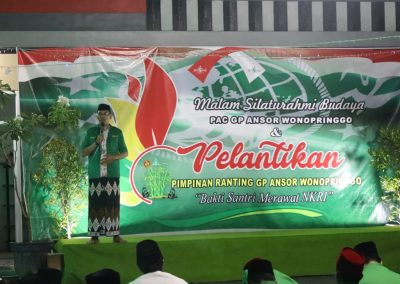 Pelantikan GP Ansor Pac Desa Wonopringgo