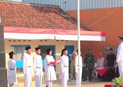 Uparaca Bendera Untuk Pertama Kalinya di Desa Wonopringgo